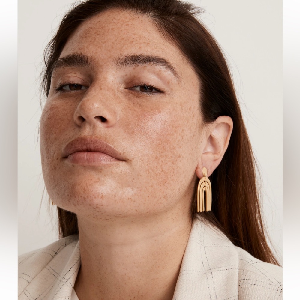 Madewell stacked arch statement earrings